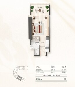 382 Sq. Ft. Studio in Binghatti Flare