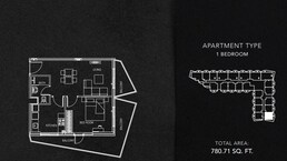 1 Bed 781 Sq. Ft. Apartment in Binghatti Gate