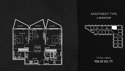 2 Beds 958 Sq. Ft. Apartment in Binghatti Gate