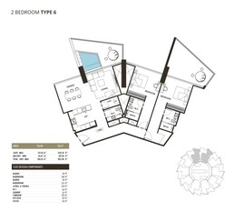 2 Beds 1823 Sq. Ft. Apartment in Binghatti Grove