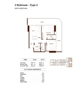 2 Beds 1475 Sq. Ft. Apartment in Binghatti Hillviews