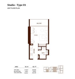 386 Sq. Ft. Studio in Binghatti Hillviews