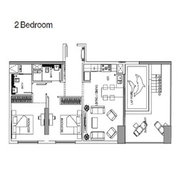 2 Beds 1222 Sq. Ft. Apartment in Binghatti House