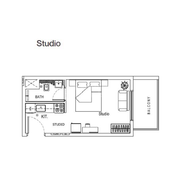 310 Sq. Ft. Studio in Binghatti House