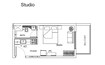 Binghatti House Studio Layout