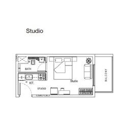 310 Sq. Ft. Studio in Binghatti House