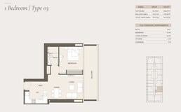1 Bed 761 Sq. Ft. Apartment in Binghatti Ivory