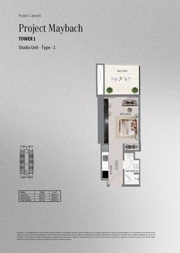 385 Sq. Ft. Studio in Binghatti Maybach