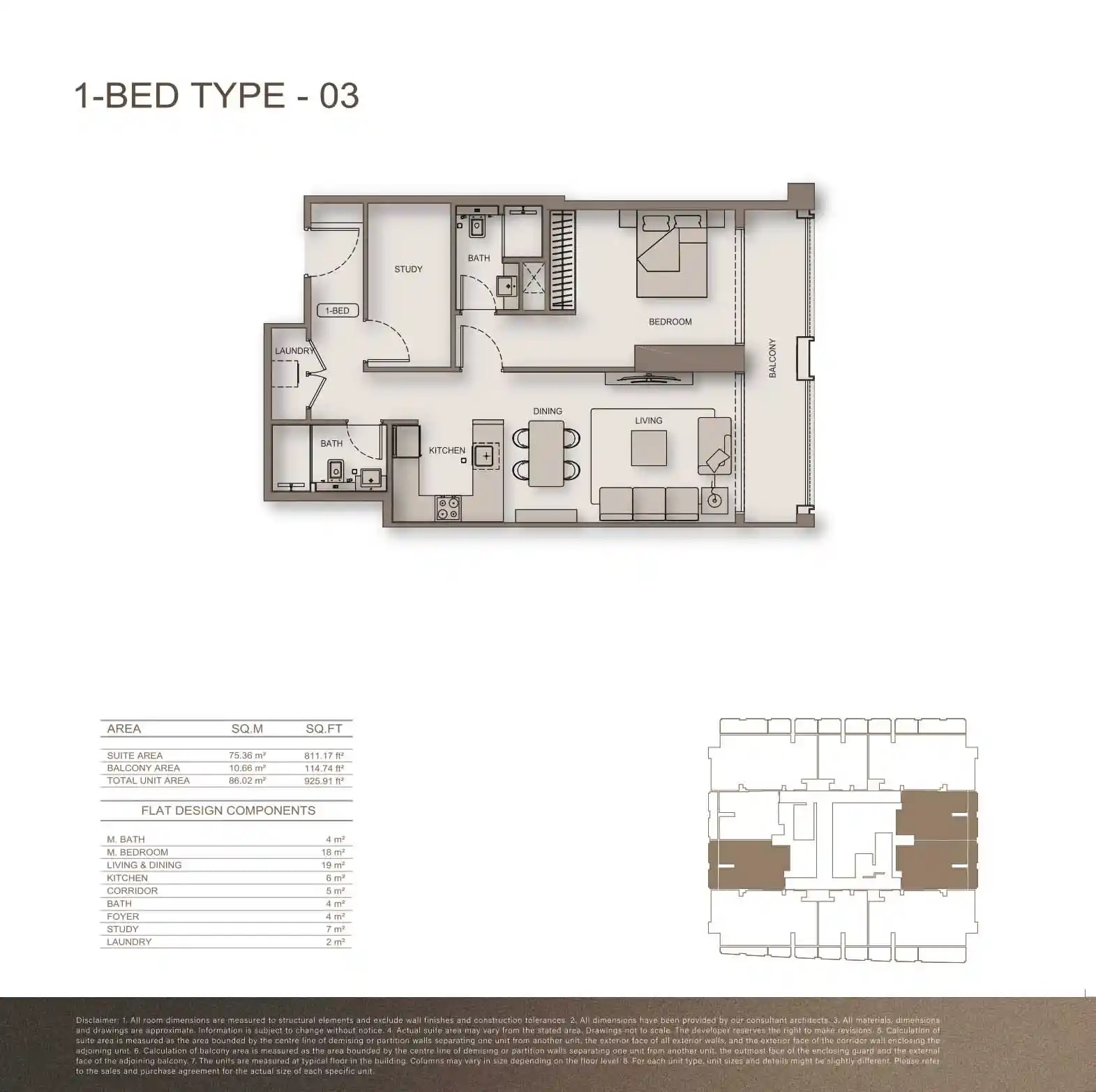 1 Bed 925 Sq. Ft. Apartment in Binghatti Moonlight