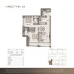 Binghatti Moonlight 2 Beds Layout