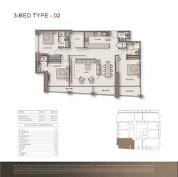 3 Beds 1647 Sq. Ft. Apartment in Binghatti Moonlight