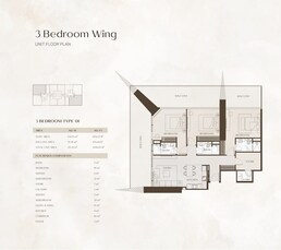 3 Beds 2296 Sq. Ft. Apartment in Binghatti One