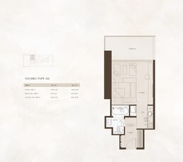 607 Sq. Ft. Studio in Binghatti One