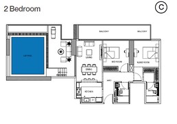 2 Beds 1697 Sq. Ft. Apartment in Binghatti Onyx Apartments