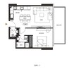 Binghatti Phoenix 1 Bed Layout
