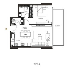 1 Bed 840 Sq. Ft. Apartment in Binghatti Phoenix