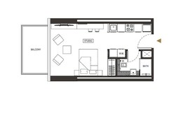 420 Sq. Ft. Studio in Binghatti Phoenix