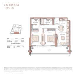 2 Beds 1072 Sq. Ft. Apartment in Binghatti Pinnacle