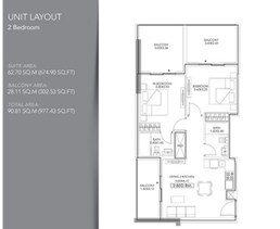 2 Beds 977 Sq. Ft. Apartment in Binghatti Point