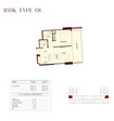 Binghatti Ruby 1 Bed Layout