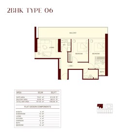 2 Beds 1093 Sq. Ft. Apartment in Binghatti Ruby