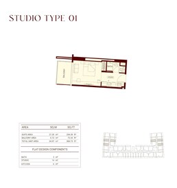 367 Sq. Ft. Studio in Binghatti Ruby