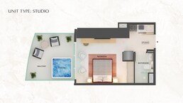 378 Sq. Ft. Studio in Binghatti Skyblade