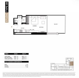 551 Sq. Ft. Studio in Binghatti Starlight