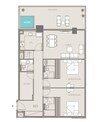 Binghatti Trillionaire Residences 2 Beds Layout