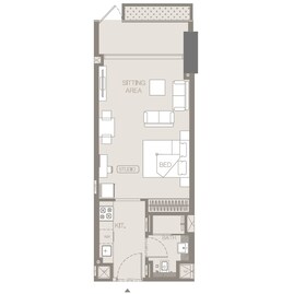 474 Sq. Ft. Studio in Binghatti Trillionaire Residences