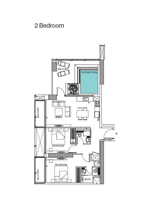 2 Beds 1141 Sq. Ft. Apartment in Binghatti Tulip