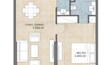 Bloom Heights 1 Bed Layout