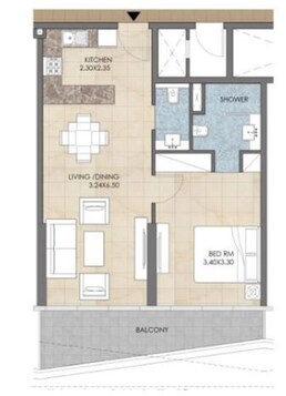 1 Bed 748 Sq. Ft. Apartment in Bloom Heights