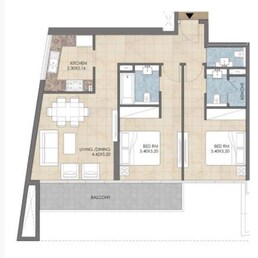 2 Beds 1059 Sq. Ft. Apartment in Bloom Heights