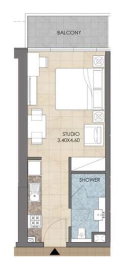 394 Sq. Ft. Studio in Bloom Heights