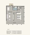 Bloom Tower 1 Bed Layout