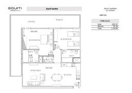 2 Beds 1754 Sq. Ft. Apartment in BNH Equiti Gardens