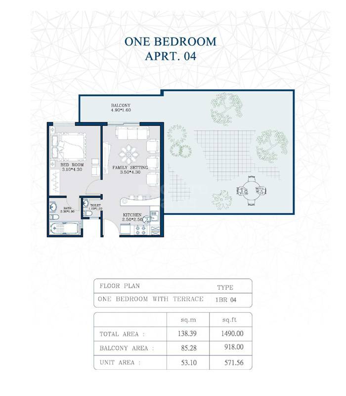 BNH Smart Tower 1 Bed Layout