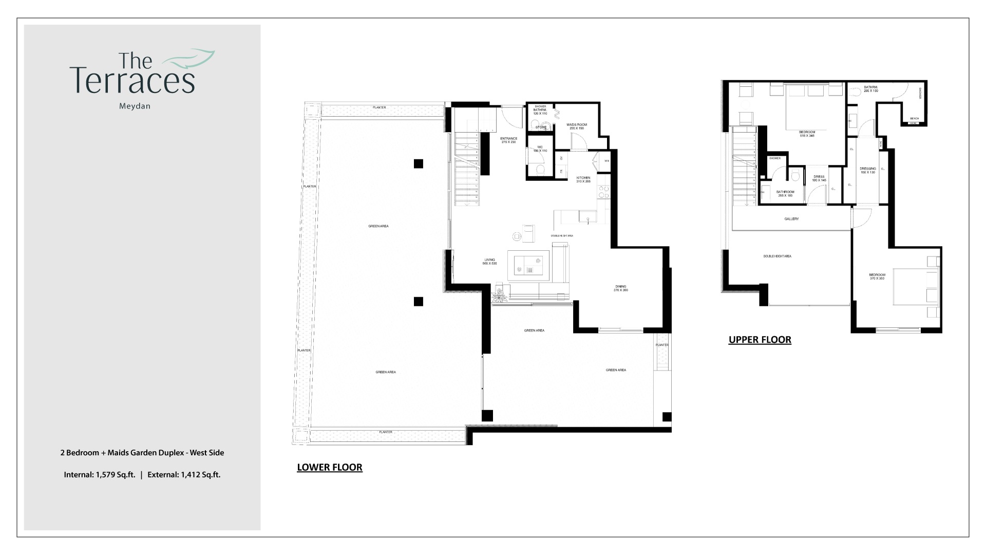 Bolton The Terraces 2 Beds Layout