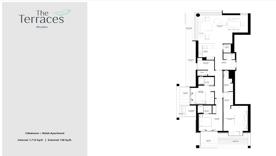 Bolton The Terraces 3 Beds Layout