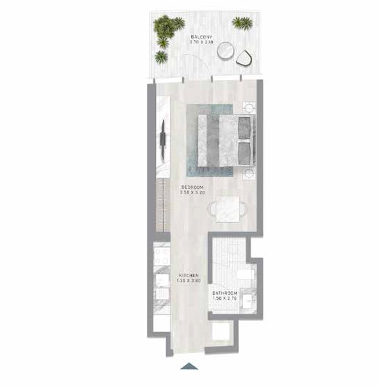 Canal Heights Studio Layout