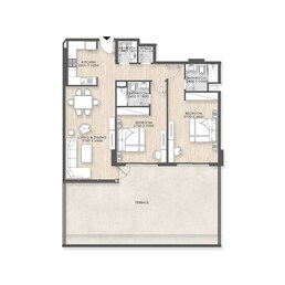 2 Beds 1196 Sq. Ft. Apartment in Capital Horizon Terraces