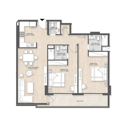 2 Beds 1705 Sq. Ft. Apartment in Capital Horizon Terraces