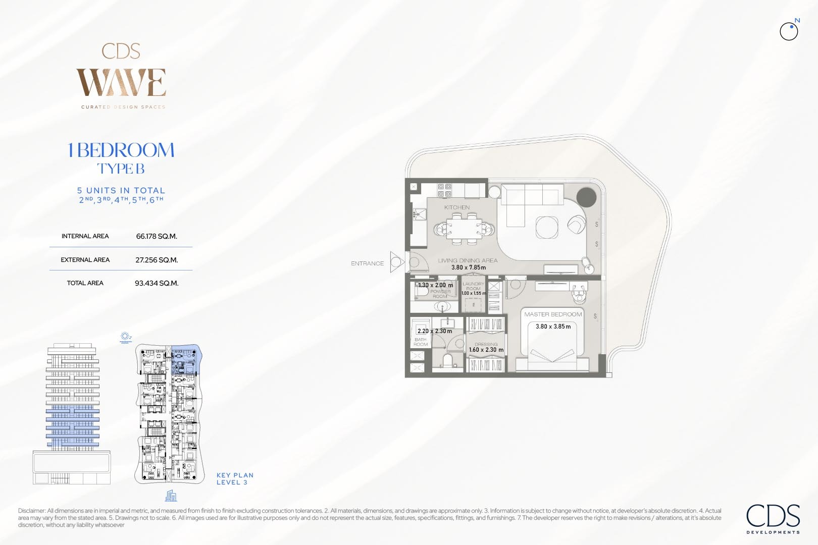 1 Bed 1006 Sq. Ft. Apartment in CDS Wave