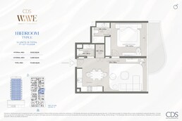1 Bed 760 Sq. Ft. Apartment in CDS Wave
