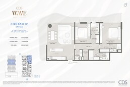 2 Beds 1780 Sq. Ft. Apartment in CDS Wave