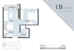 Century Alba Tower 1 Bed Layout