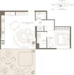 Chaimaa Symphony 1 Bed Layout