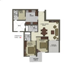 2 Beds 1010 Sq. Ft. Apartment in Chapal The Destiny