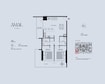 Consolidated Amal Tower 1 Bed Layout